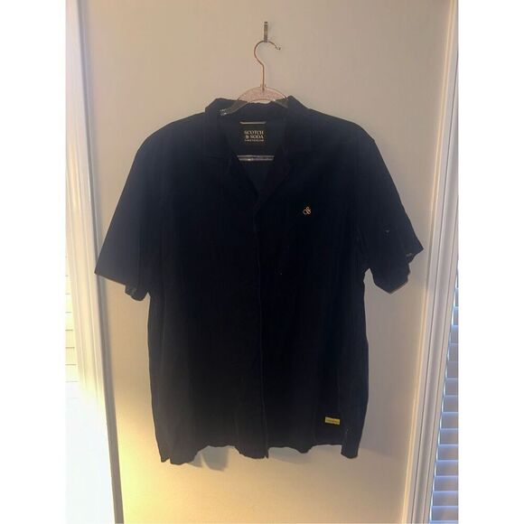 Scotch & Soda Hawaiian Corduroy Short Sleeved Shirt Size Large - Picture 2 of 7
